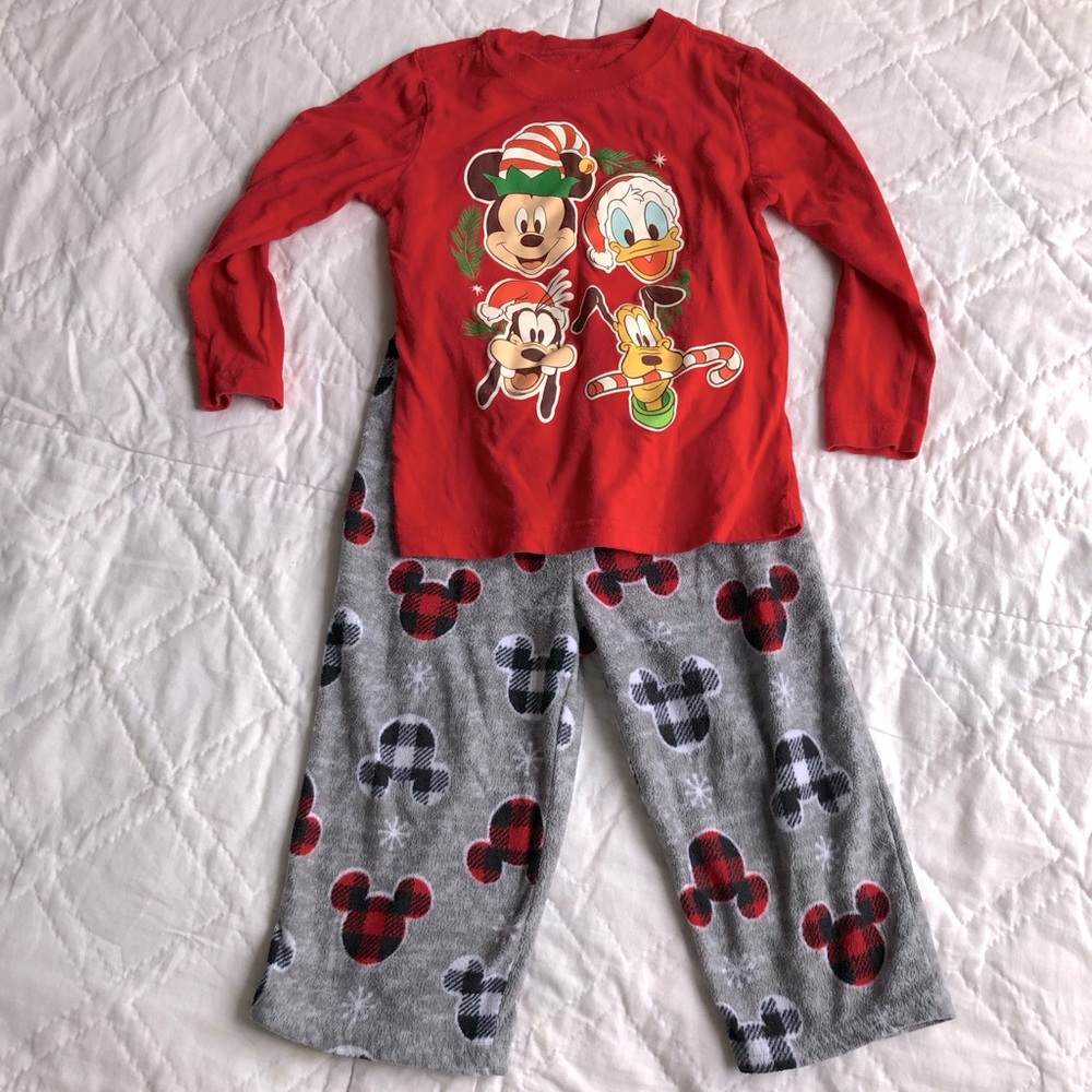 Mickey Christmas Lounge Pants and T-Shirt